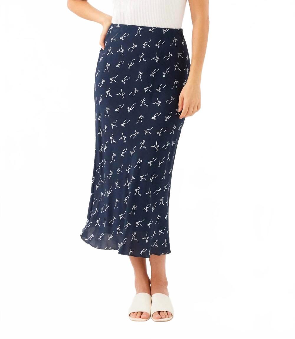 NEW KAREN KANE bias cut midi skirt in print
